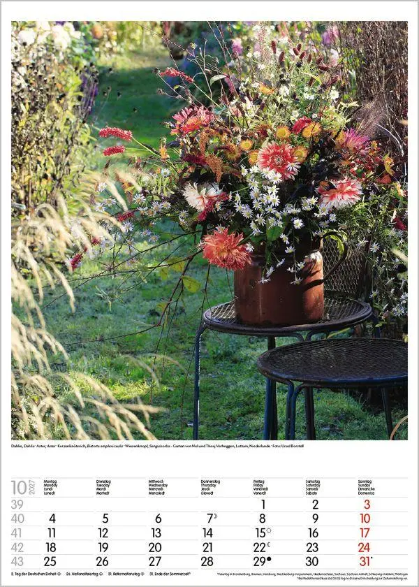 Bild: 9783819300592 | Gartenträume 2027 | Verlag Korsch | Kalender | Spiralbindung | 13 S.