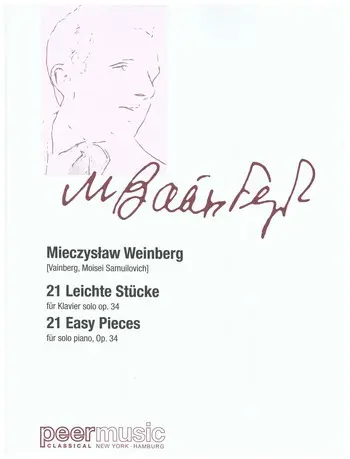 Cover: 9790501870592 | 21 leichte Stücke op.34 für Klavier | Mieczyslaw Weinberg | Buch
