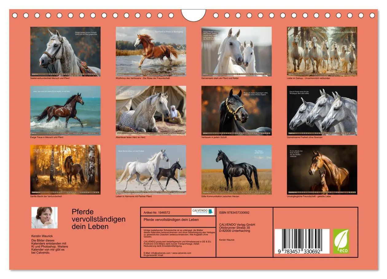 Bild: 9783457330692 | Pferde vervollständigen dein Leben (Wandkalender 2026 DIN A4 quer),...