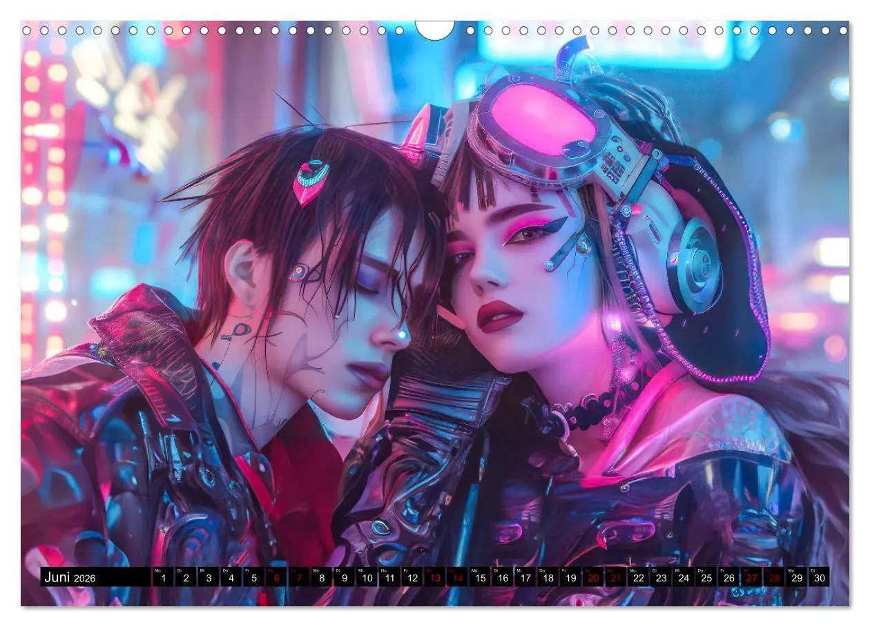 Bild: 9783457400692 | Cyberpunk - Hochtechnisierte Neonwelt (Wandkalender 2026 DIN A3...