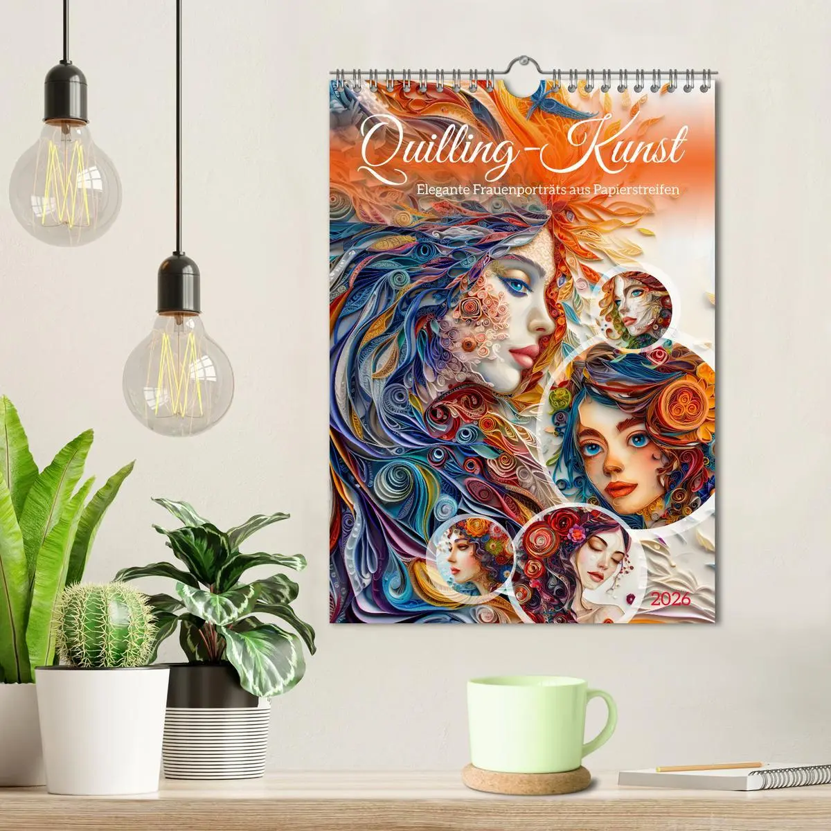 Bild: 9783516280692 | Quilling-Kunst - Elegante Frauenporträts aus Papierstreifen...