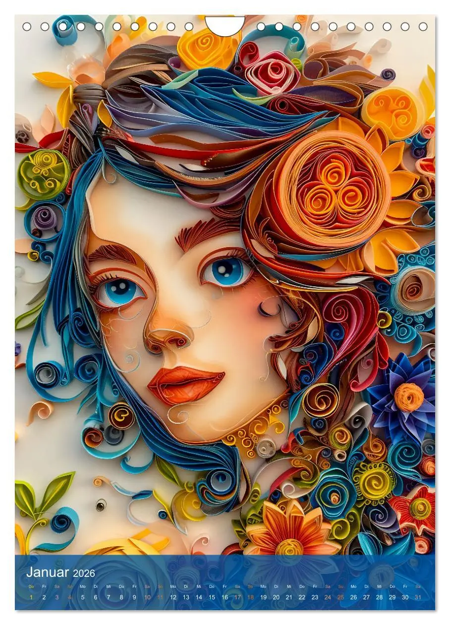 Bild: 9783516280692 | Quilling-Kunst - Elegante Frauenporträts aus Papierstreifen...