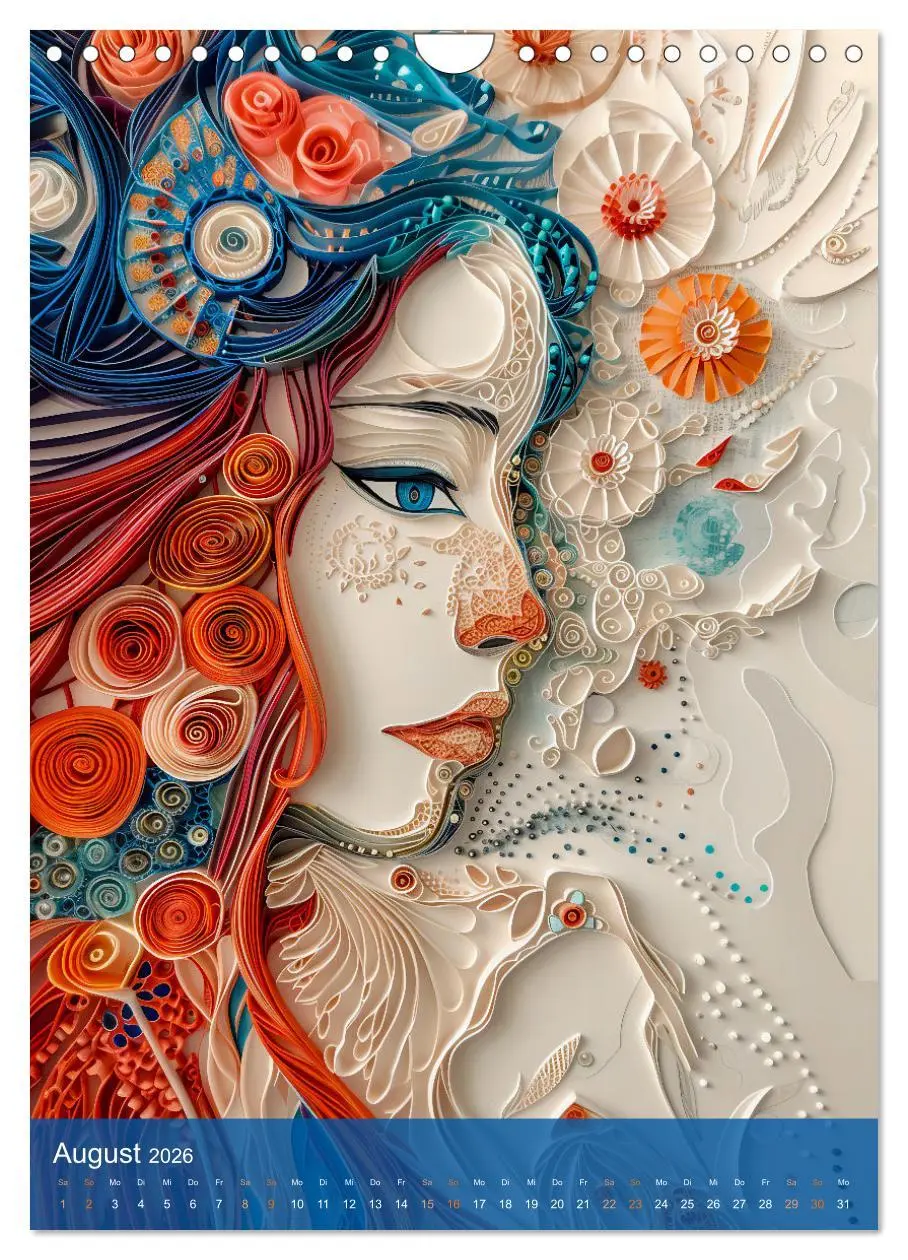 Bild: 9783516280692 | Quilling-Kunst - Elegante Frauenporträts aus Papierstreifen...