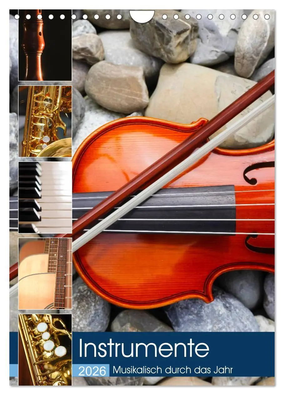 Cover: 9783516420692 | Instrumente - Musikalisch durch das Jahr (Wandkalender 2026 DIN A4...
