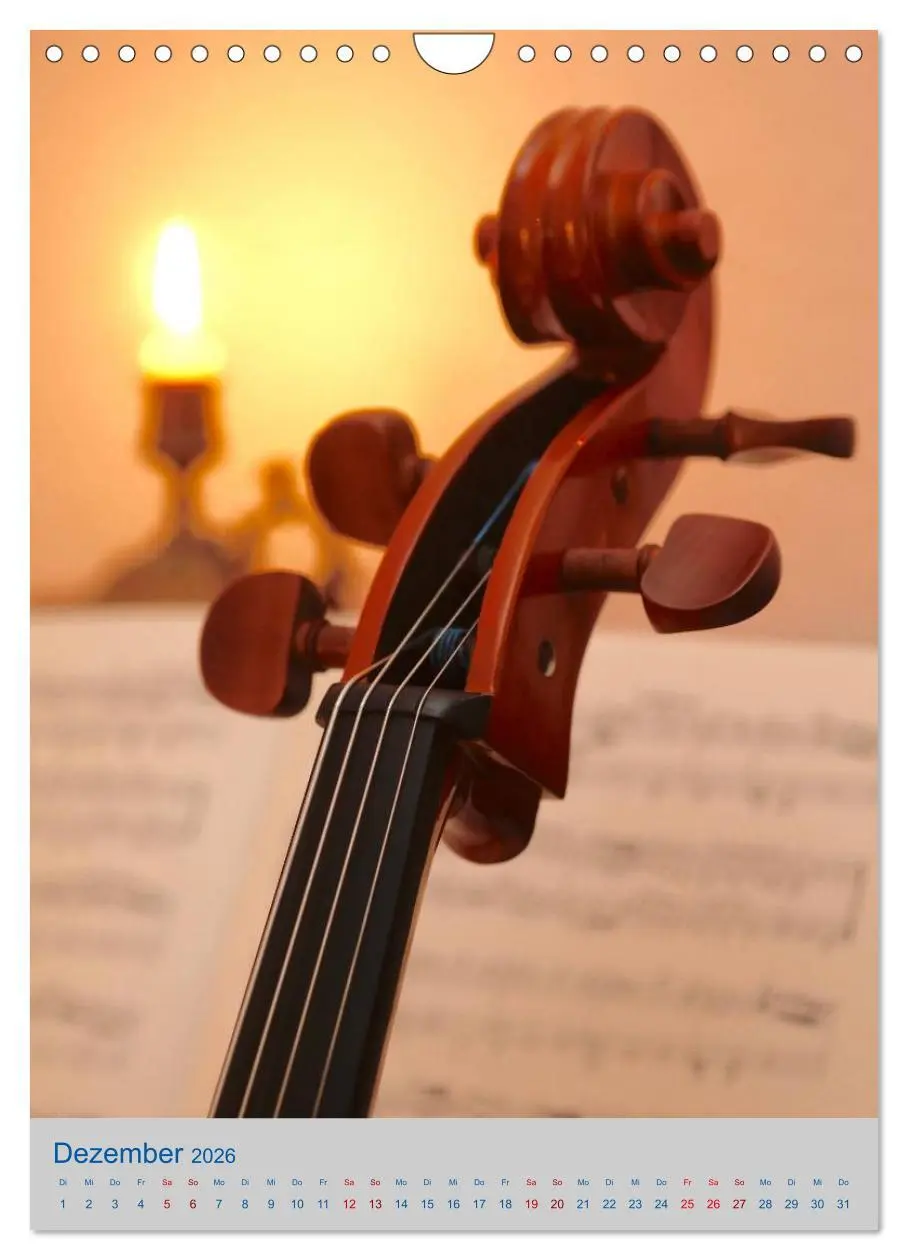 Bild: 9783516420692 | Instrumente - Musikalisch durch das Jahr (Wandkalender 2026 DIN A4...