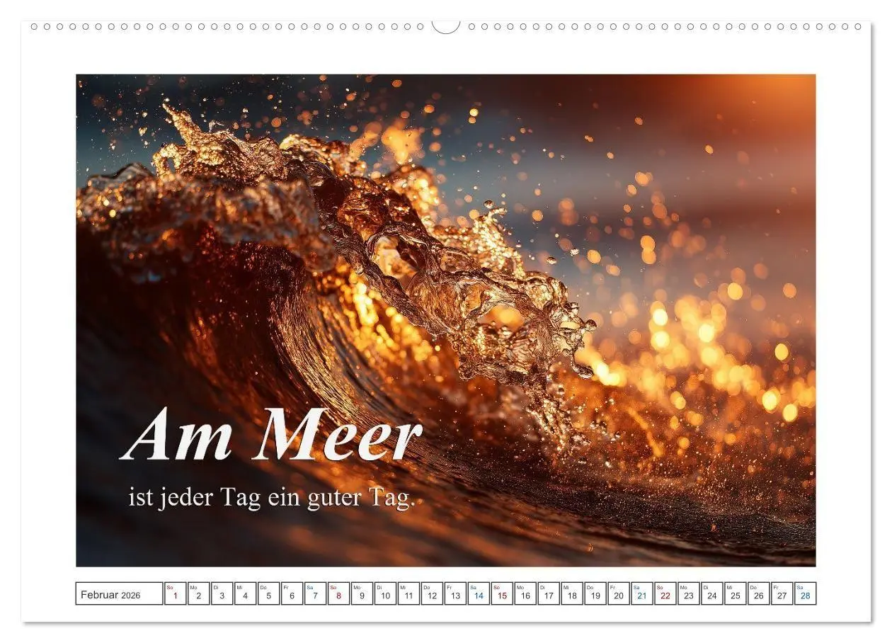 Bild: 9783516730692 | Frei wie das Meer (Wandkalender 2026 DIN A2 quer), CALVENDO...
