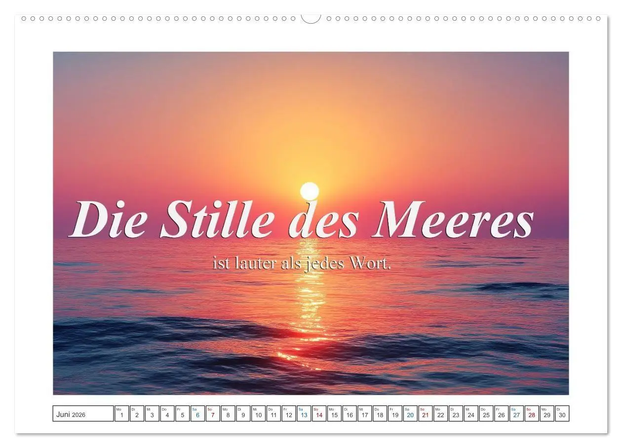 Bild: 9783516730692 | Frei wie das Meer (Wandkalender 2026 DIN A2 quer), CALVENDO...