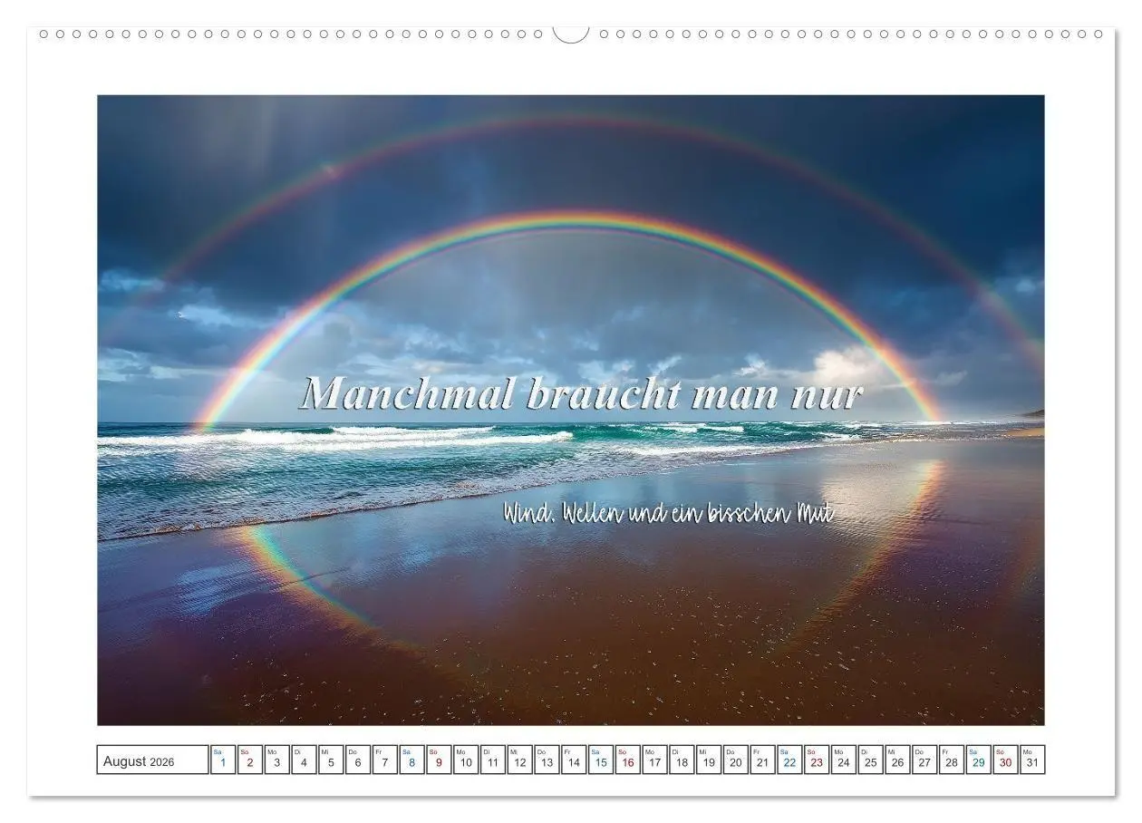 Bild: 9783516730692 | Frei wie das Meer (Wandkalender 2026 DIN A2 quer), CALVENDO...