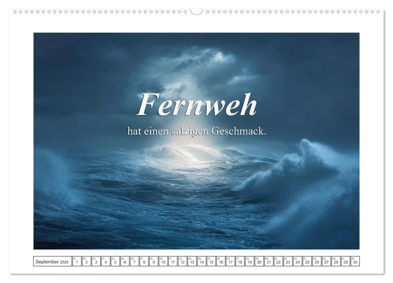 Bild: 9783516730692 | Frei wie das Meer (Wandkalender 2026 DIN A2 quer), CALVENDO...
