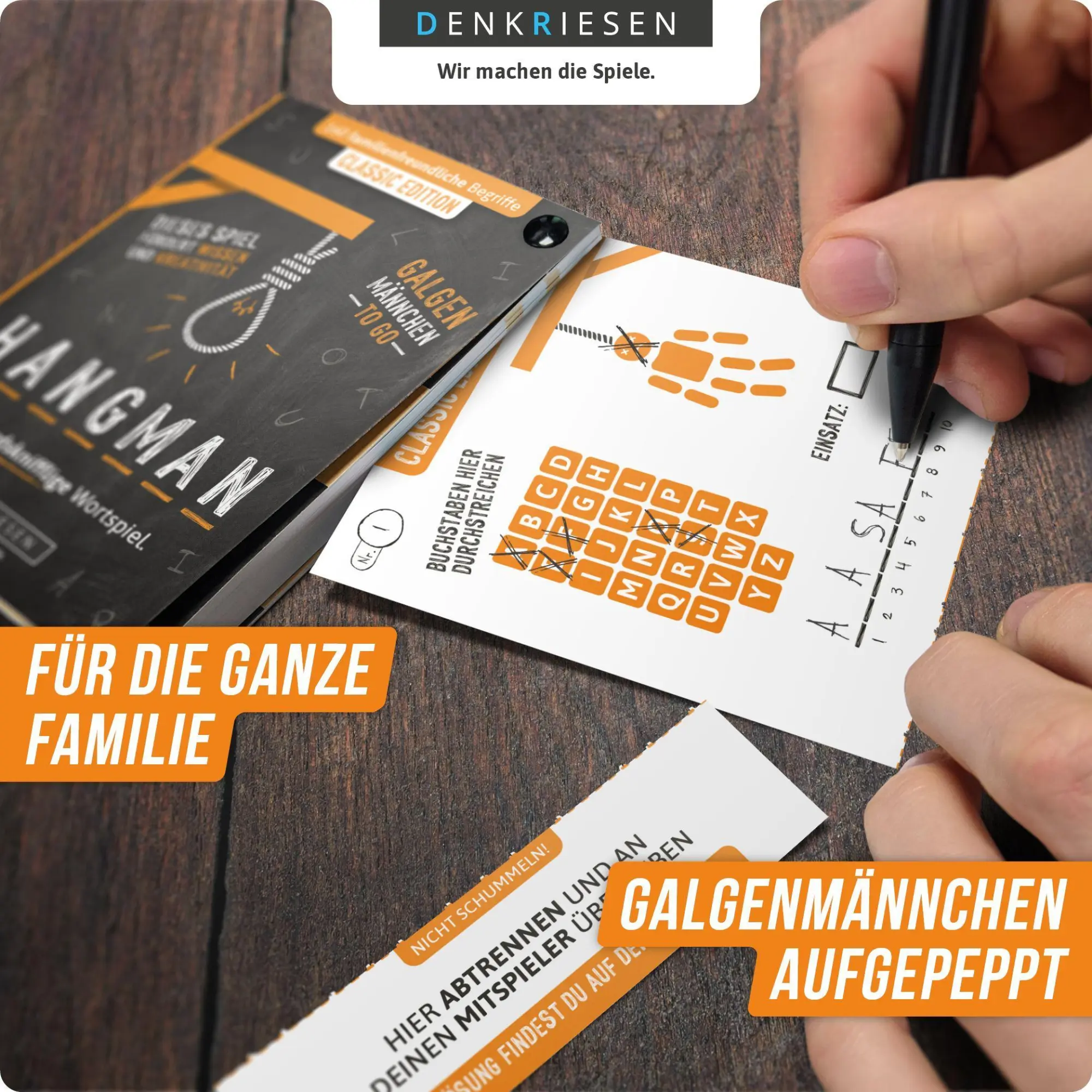 Bild: 4260528090792 | HANGMAN - CLASSIC EDITION - "Galgenmännchen TO GO" | Denkriesen | 2020
