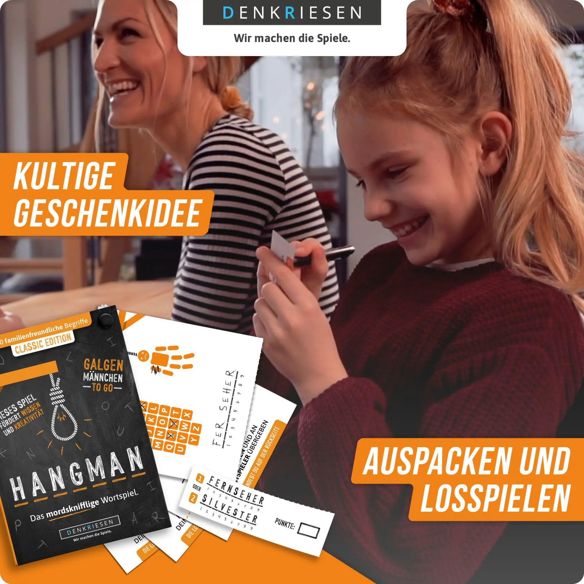 Bild: 4260528090792 | HANGMAN - CLASSIC EDITION - "Galgenmännchen TO GO" | Denkriesen | 2020