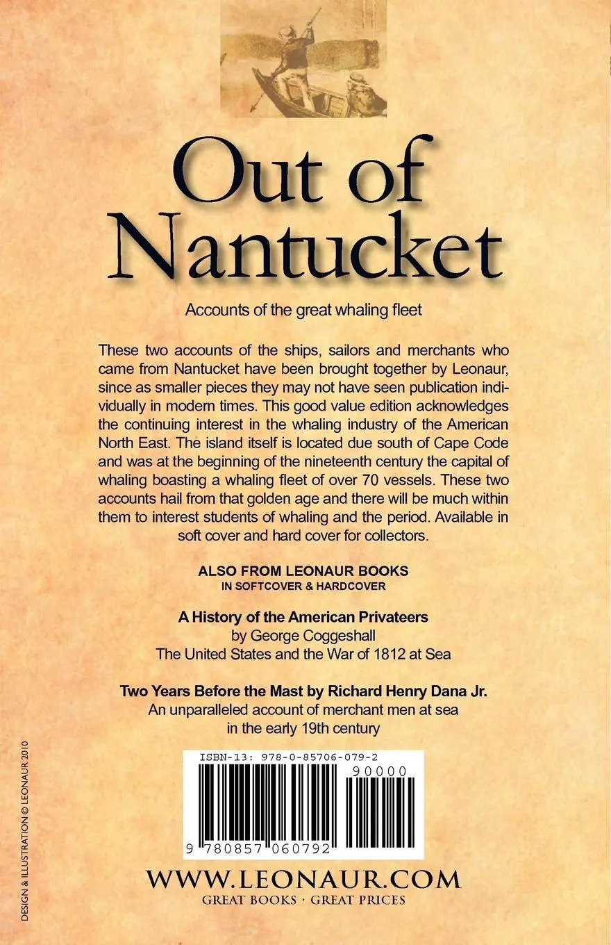 Rückseite: 9780857060792 | Out of Nantucket | Two Accounts of Whalers and Whaling | Lay (u. a.)