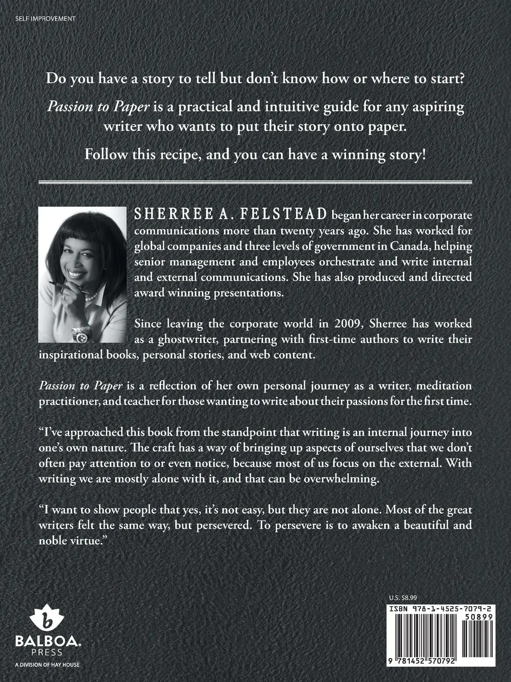 Rückseite: 9781452570792 | Passion to Paper | A Simple Recipe for Writing Your Personal Story