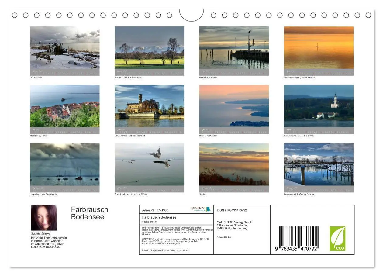 Bild: 9783435470792 | Farbrausch Bodensee (Wandkalender 2025 DIN A4 quer), CALVENDO...