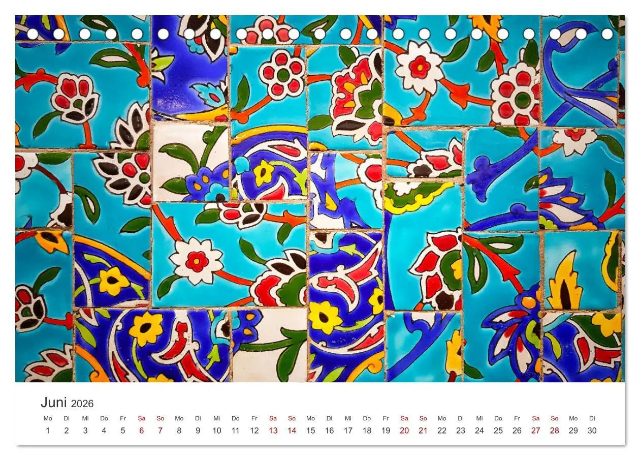 Bild: 9783457560792 | Kunstvolle Mosaike (Tischkalender 2026 DIN A5 quer), CALVENDO...