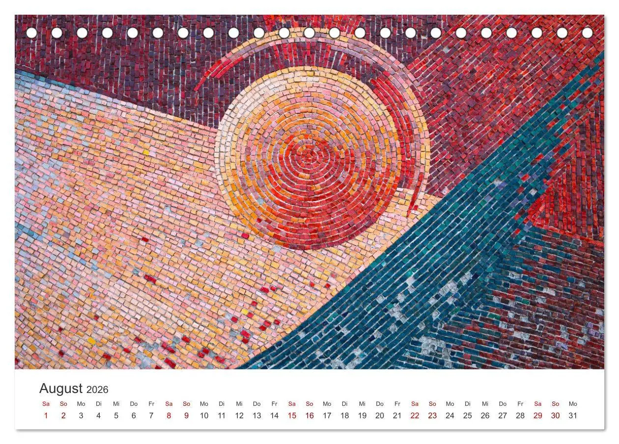 Bild: 9783457560792 | Kunstvolle Mosaike (Tischkalender 2026 DIN A5 quer), CALVENDO...