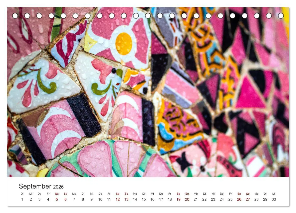 Bild: 9783457560792 | Kunstvolle Mosaike (Tischkalender 2026 DIN A5 quer), CALVENDO...