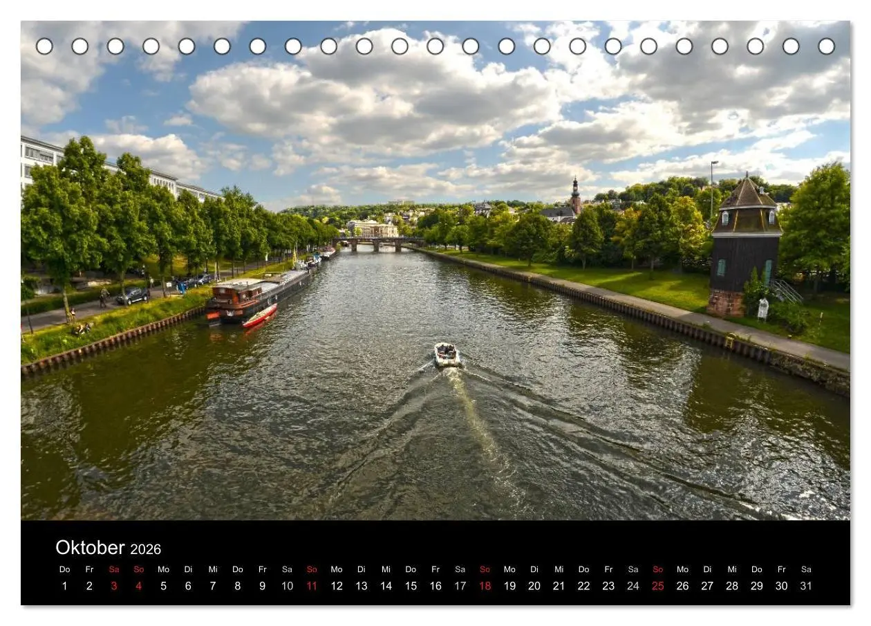 Bild: 9783516100792 | Saarbrücken (Tischkalender 2026 DIN A5 quer), CALVENDO Monatskalender