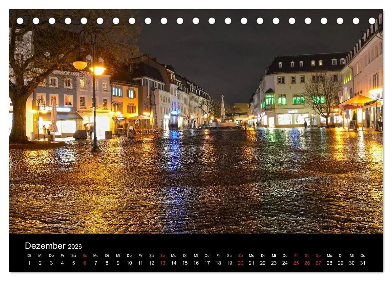 Bild: 9783516100792 | Saarbrücken (Tischkalender 2026 DIN A5 quer), CALVENDO Monatskalender
