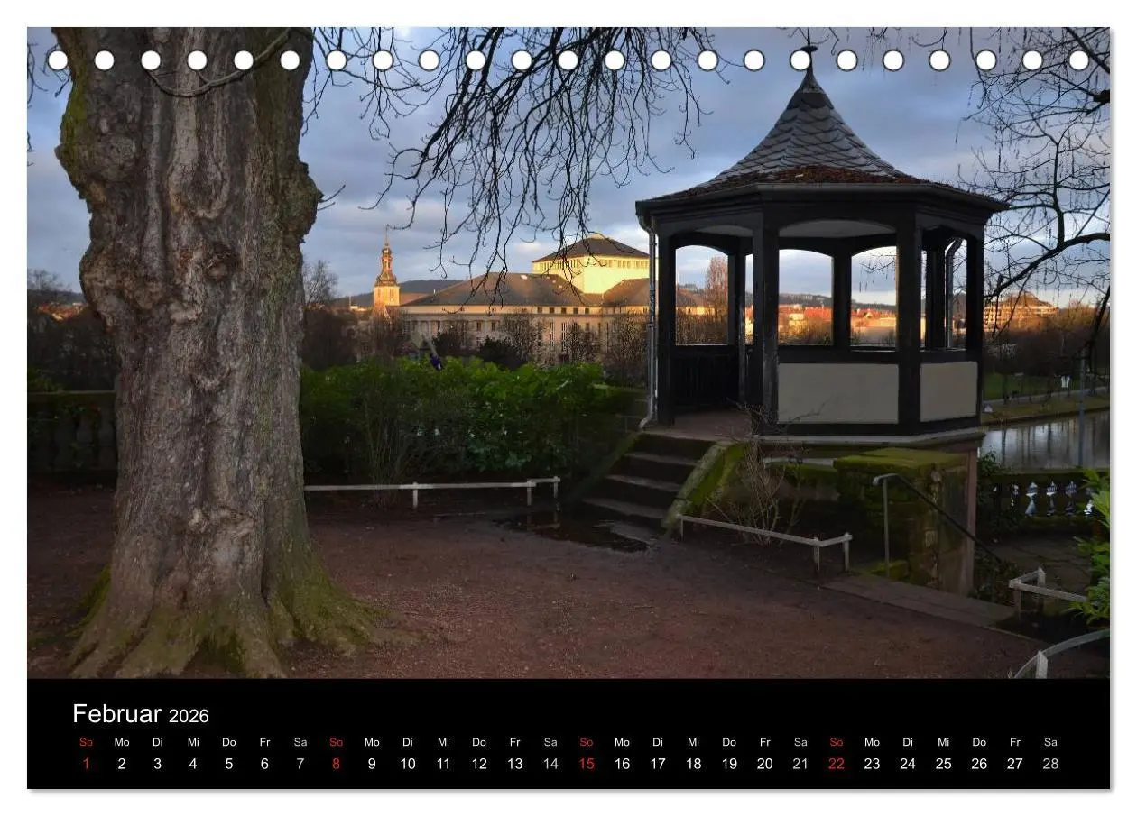 Bild: 9783516100792 | Saarbrücken (Tischkalender 2026 DIN A5 quer), CALVENDO Monatskalender