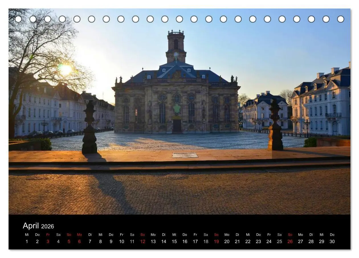 Bild: 9783516100792 | Saarbrücken (Tischkalender 2026 DIN A5 quer), CALVENDO Monatskalender