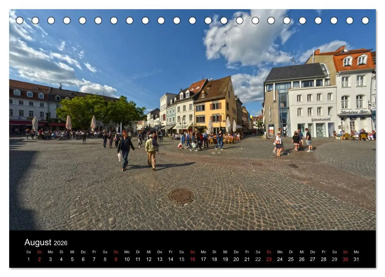 Bild: 9783516100792 | Saarbrücken (Tischkalender 2026 DIN A5 quer), CALVENDO Monatskalender