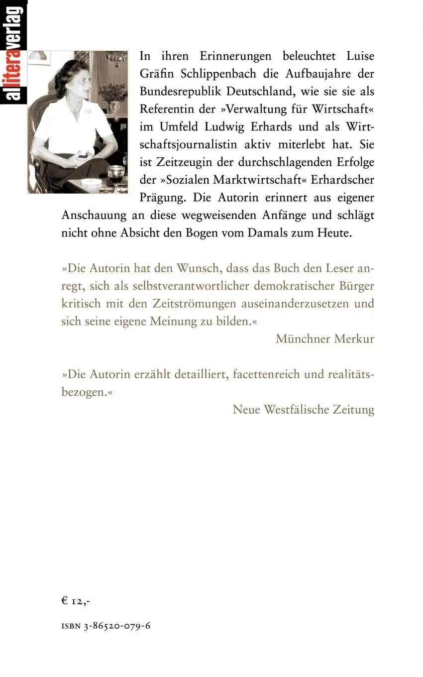Rückseite: 9783865200792 | Im Wandel stets dabei | Eine Zeitzeugin erinnert sich | Schlippenbach