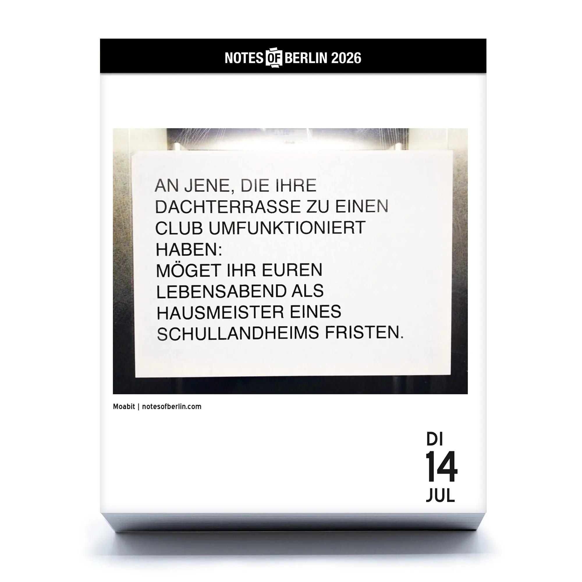 Bild: 9783949070792 | Notes of Berlin 2026 | Hol dir die Straße ins Haus! | Nist (u. a.)