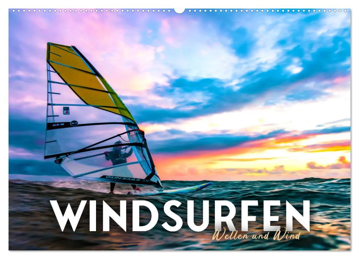 Cover: 9783457550892 | Windsurfen - Wellen und Wind (Wandkalender 2026 DIN A2 quer),...