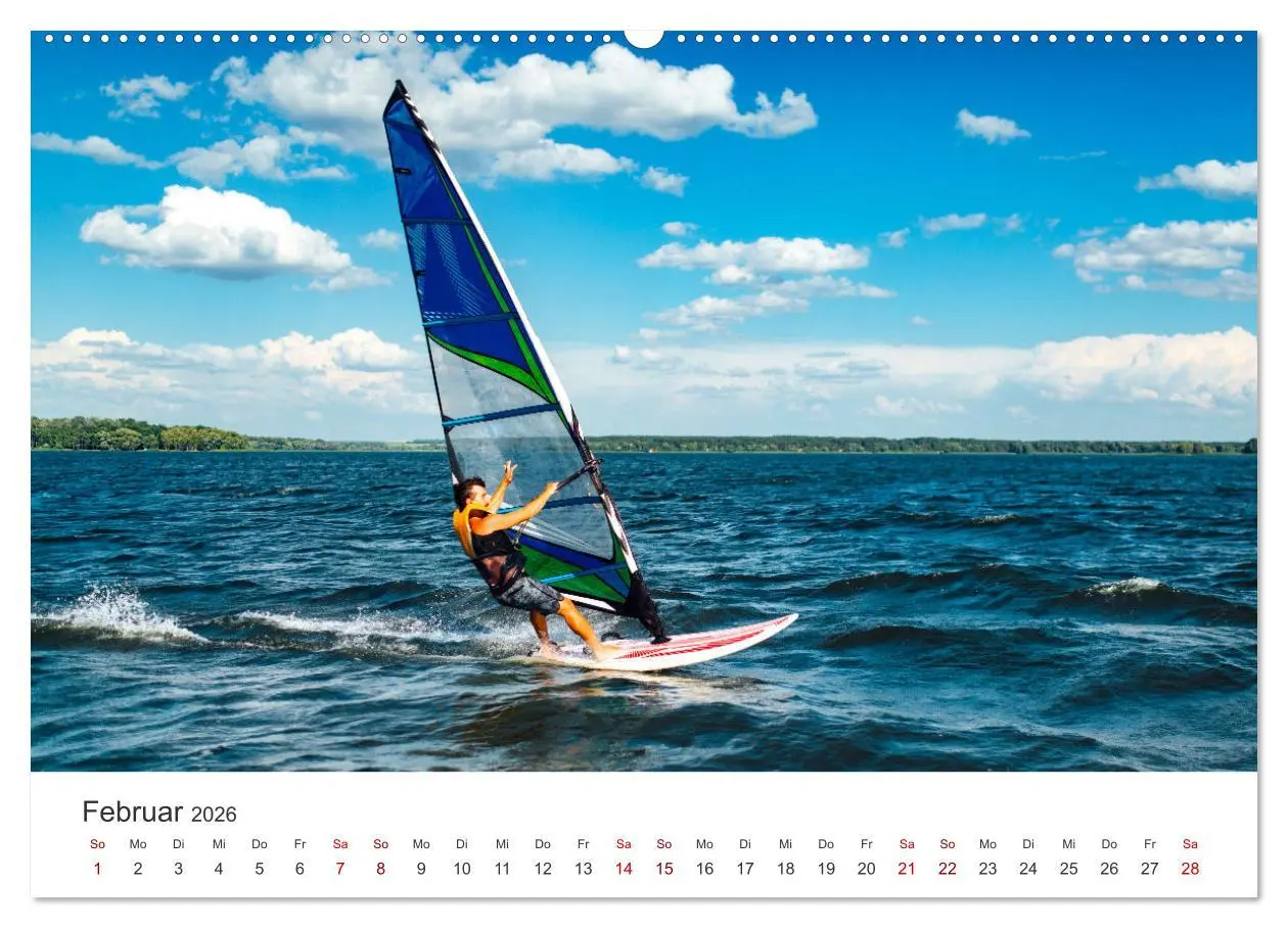 Bild: 9783457550892 | Windsurfen - Wellen und Wind (Wandkalender 2026 DIN A2 quer),...