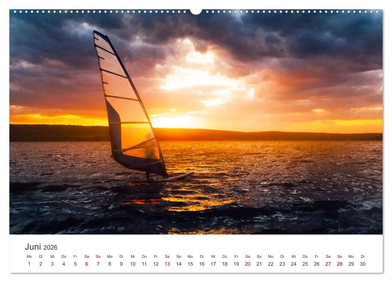 Bild: 9783457550892 | Windsurfen - Wellen und Wind (Wandkalender 2026 DIN A2 quer),...