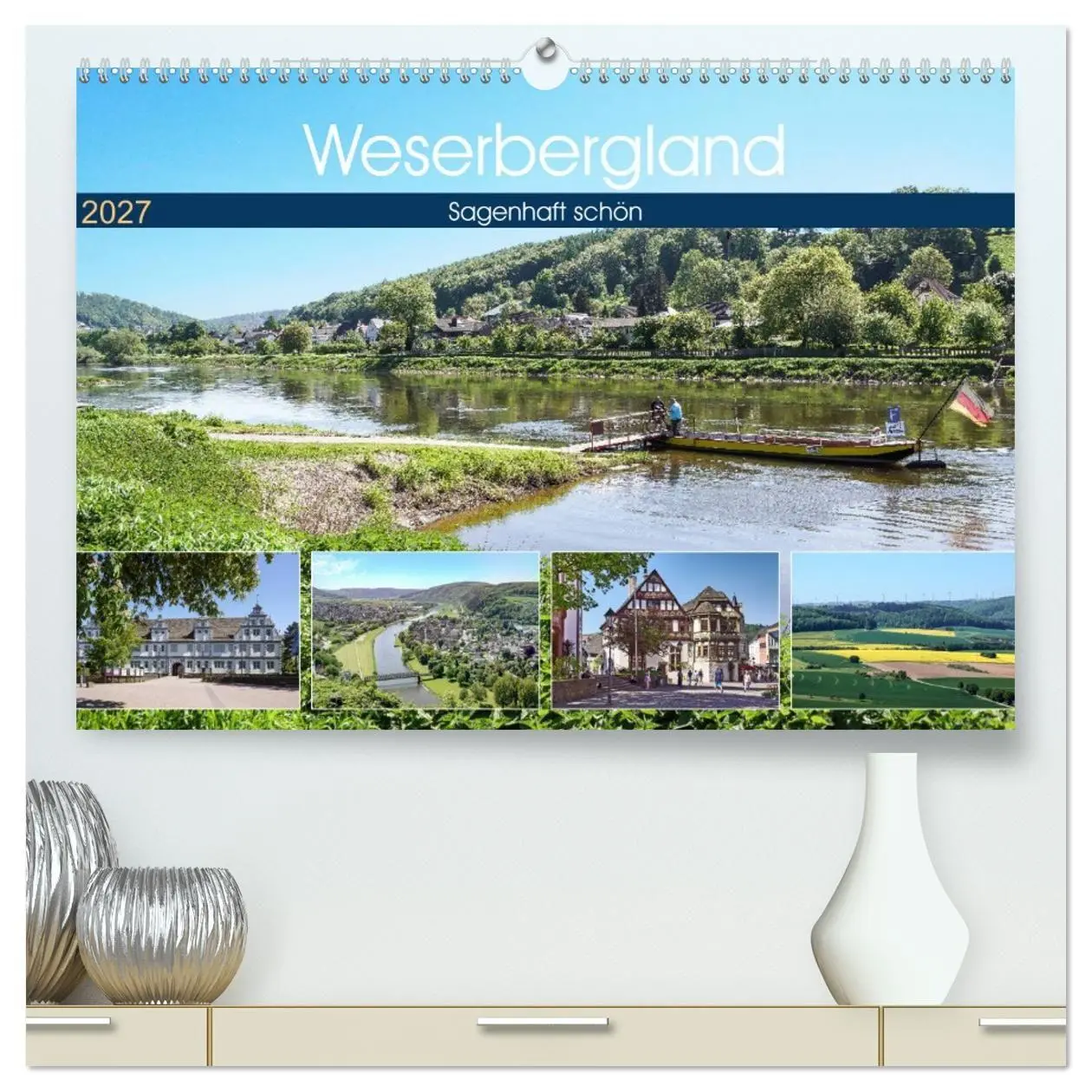 Cover: 9783569730892 | Weserbergland - sagenhaft schön (hochwertiger Premium Wandkalender...