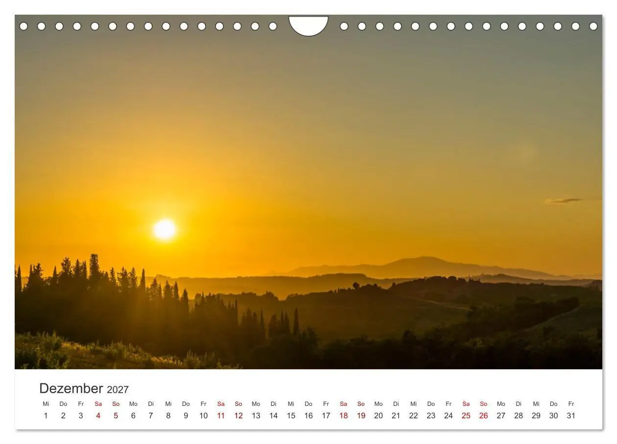 Bild: 9783569800892 | Motive der Toskana (Wandkalender 2027 DIN A4 quer), CALVENDO...