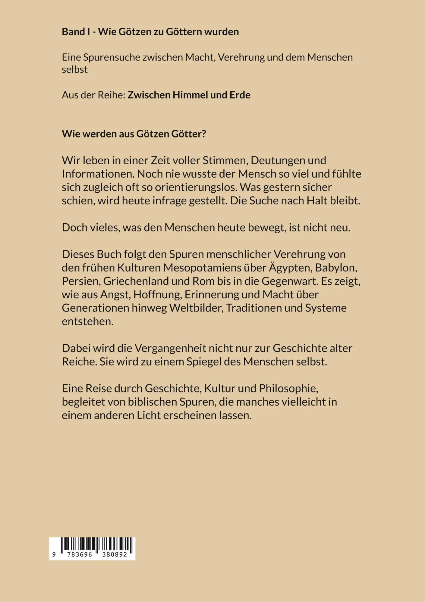 Rückseite: 9783696380892 | Wie Götzen zu Göttern wurden | Tabitha M. Stark | Taschenbuch | 298 S.