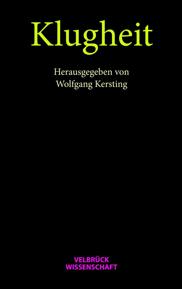 Cover: 9783934730892 | Klugheit | Wolfgang Kersting | Taschenbuch | Kartoniert / Broschiert