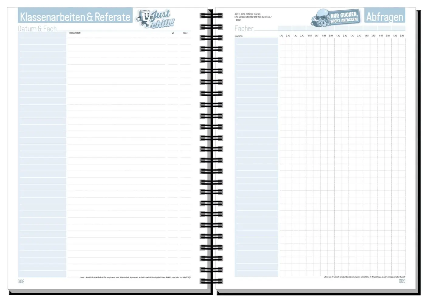 Bild: 4029357110992 | Häfft PLANER 26/27 Premium - Schüler-Kalender [Dark Bloom] | Reiter