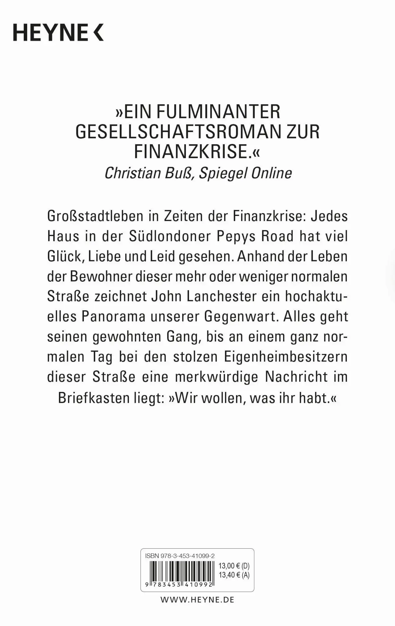 Bild: 9783453410992 | Kapital | John Lanchester | Taschenbuch | 800 S. | Deutsch | 2014