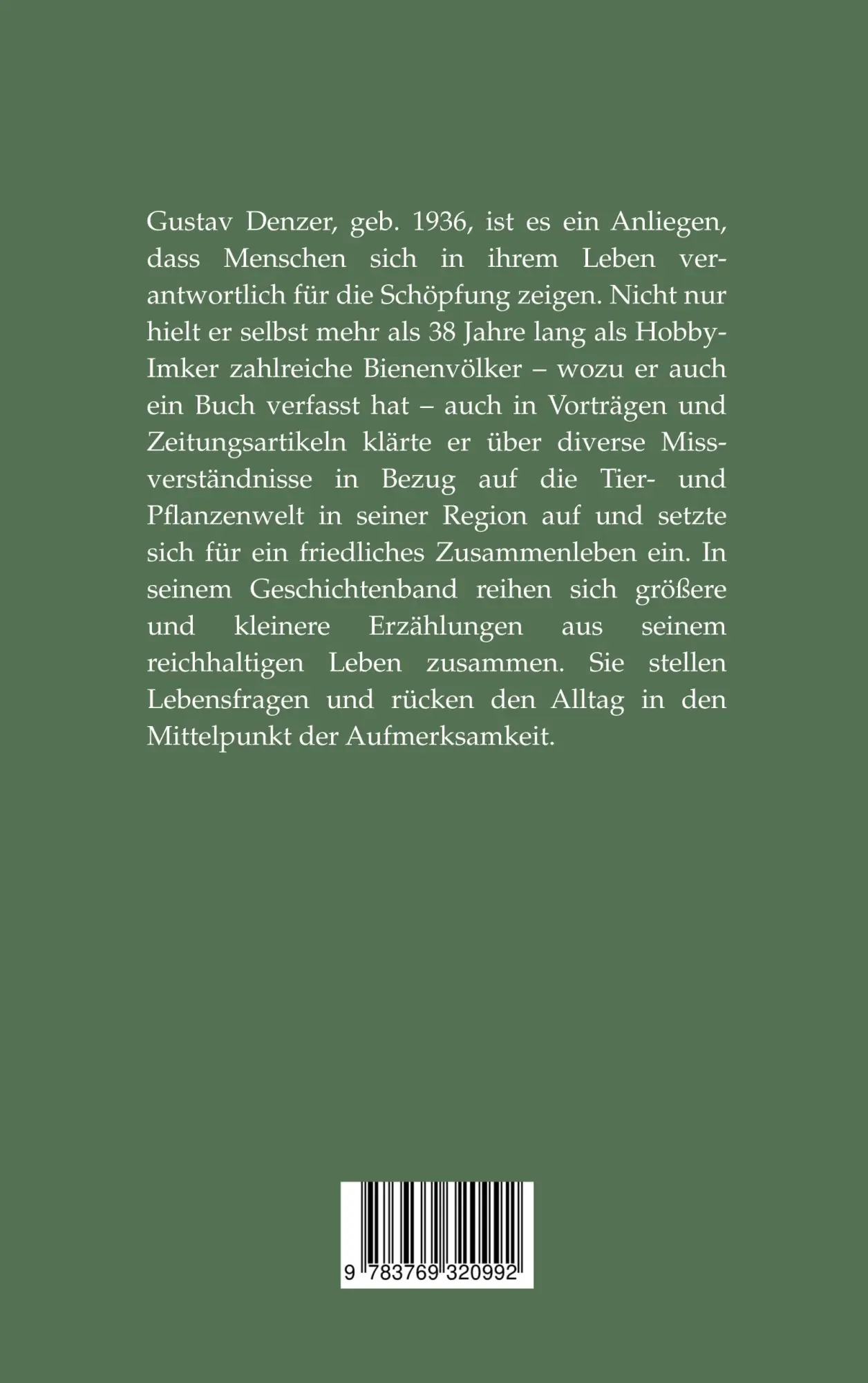 Rückseite: 9783769320992 | Leben ist Älter-Werden | Geschichten | Gustav Christian Denzer | Buch