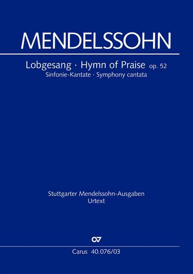 Cover: 9790007060992 | Lobgesang (Klavierauszug) | Sinfonie-Kantate MWV A 18, 1840 | Buch