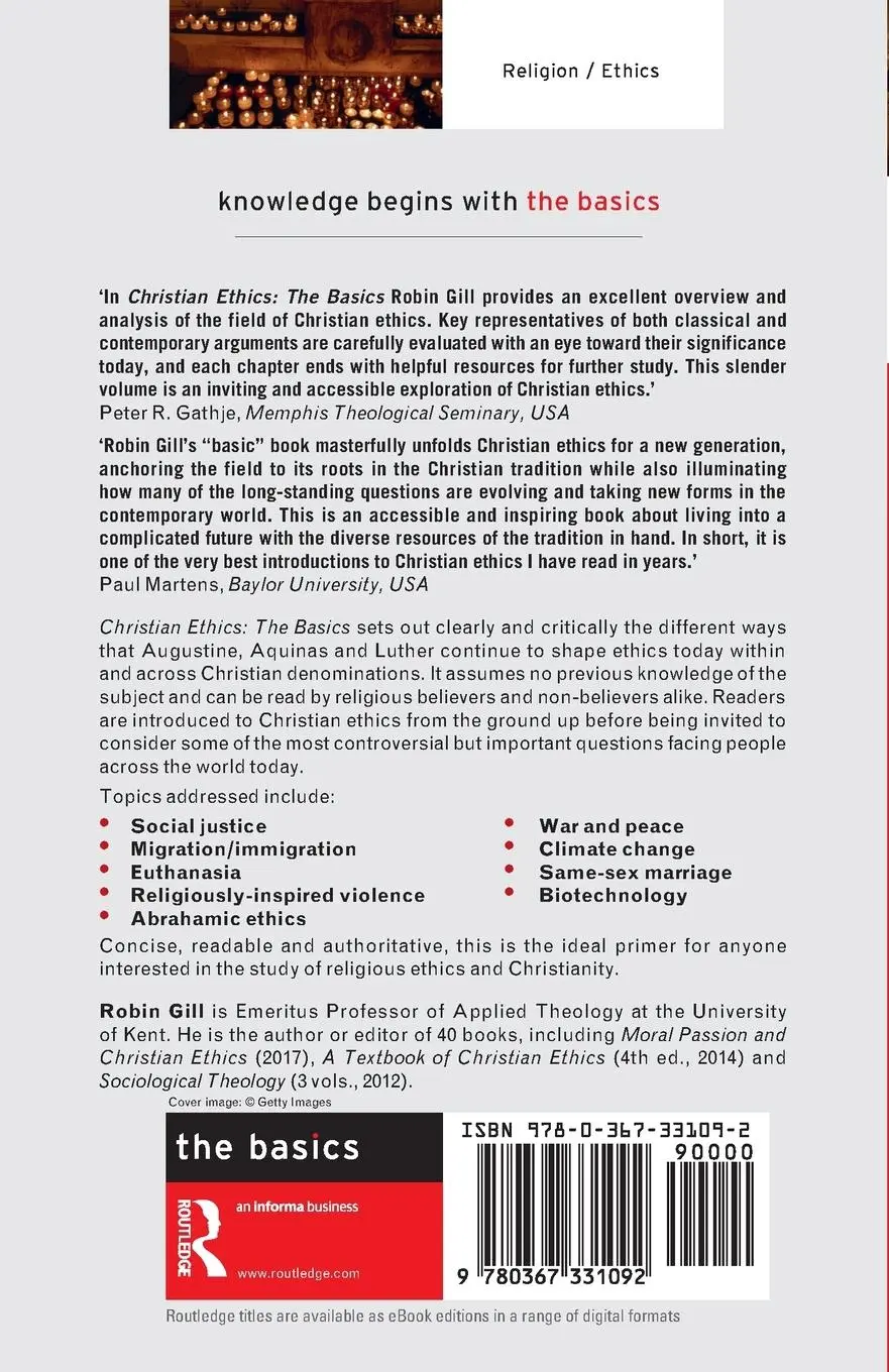 Rückseite: 9780367331092 | Christian Ethics | The Basics | Robin Gill | Taschenbuch | Englisch