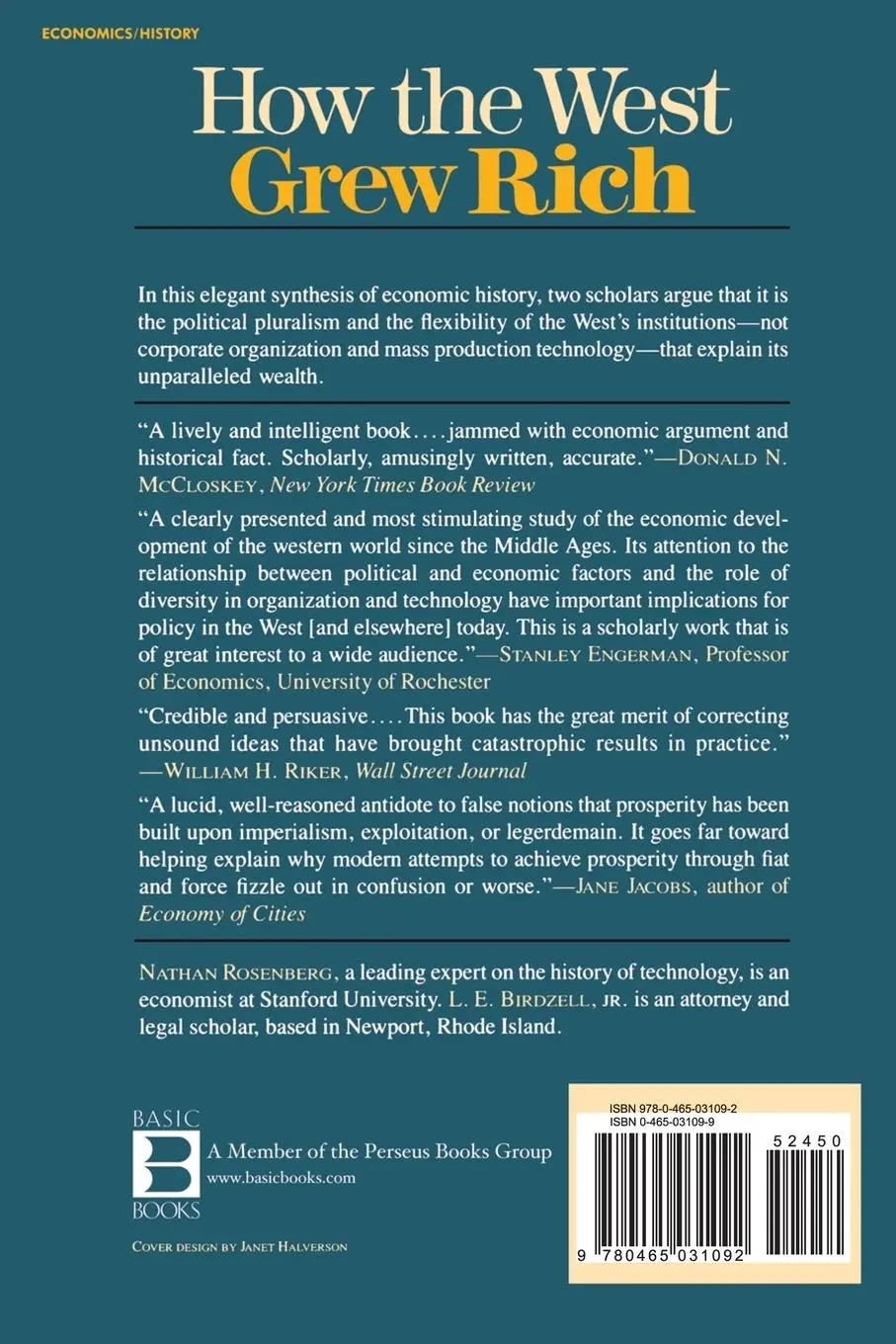 Rückseite: 9780465031092 | How the West Grew Rich | L. E. Jr. Birdzell (u. a.) | Taschenbuch