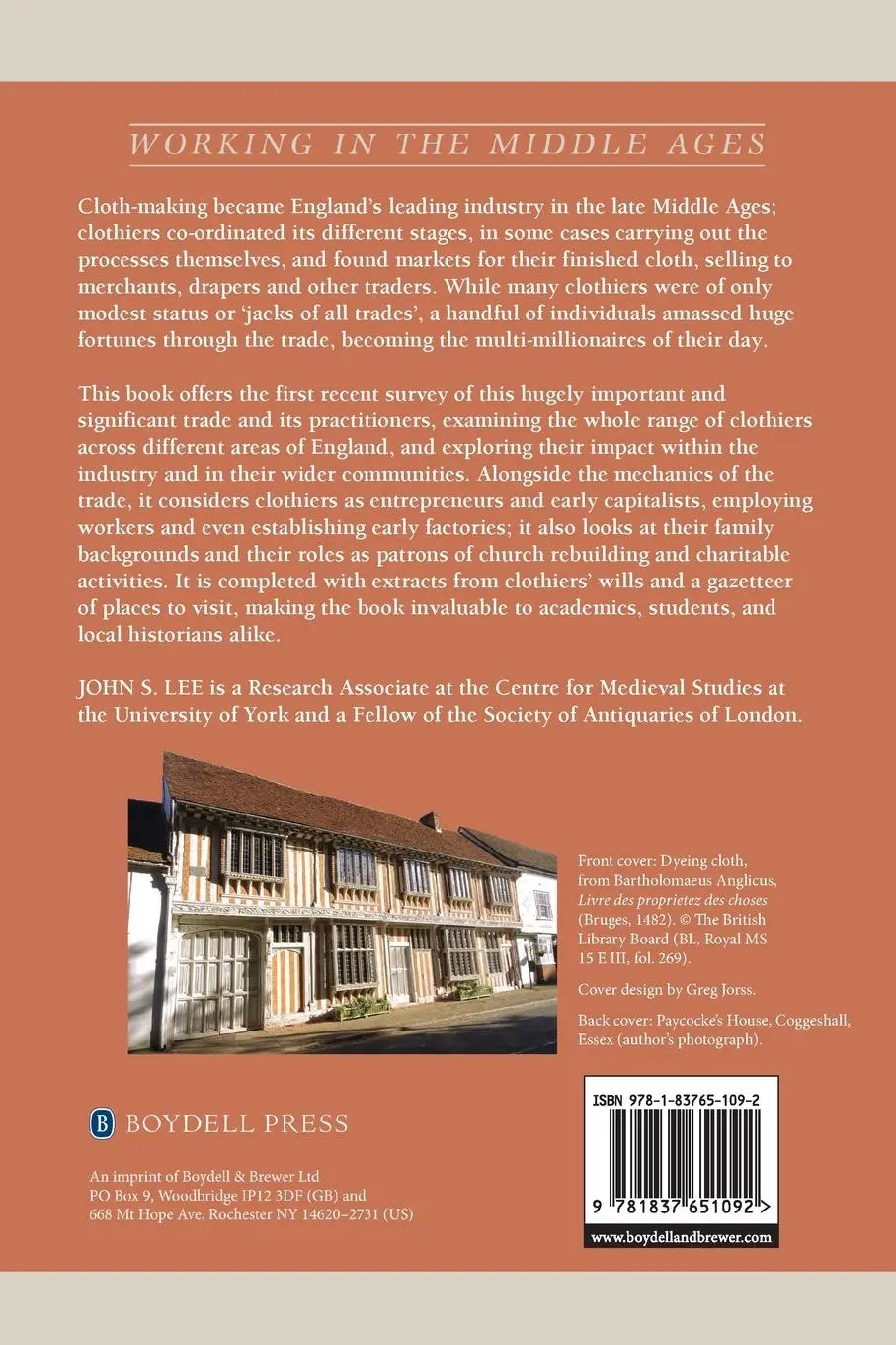 Rückseite: 9781837651092 | Medieval Clothier | John S Lee | Taschenbuch | Englisch | 2023