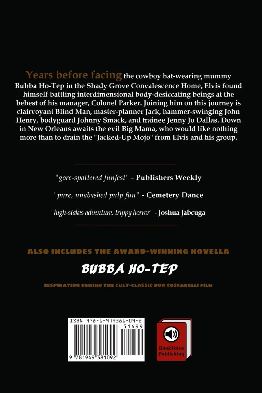 Rückseite: 9781949381092 | Bubba and the Cosmic Blood-Suckers / Bubba Ho-Tep | Joe R. Lansdale