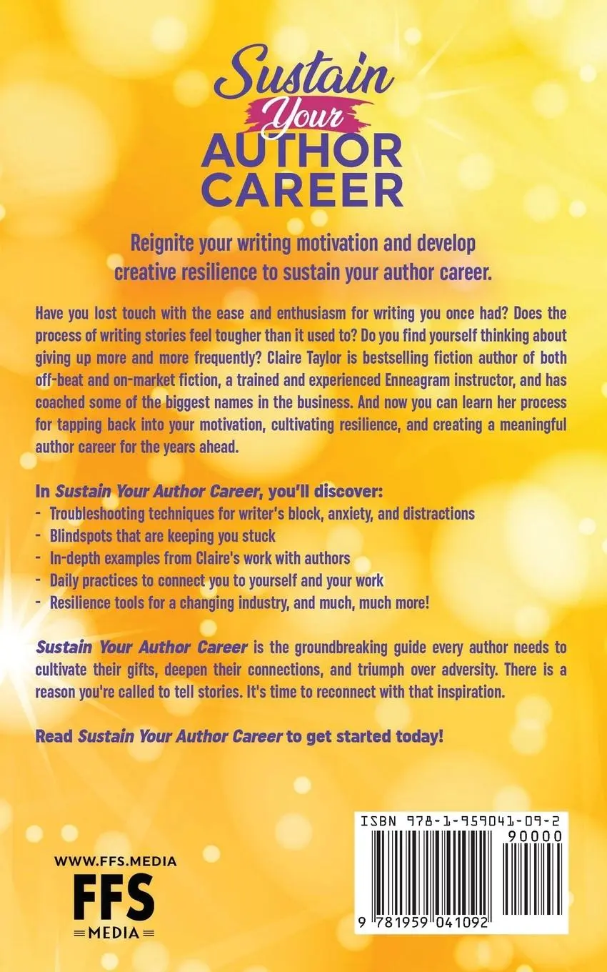 Rückseite: 9781959041092 | Sustain Your Author Career | Claire Taylor | Taschenbuch | Englisch