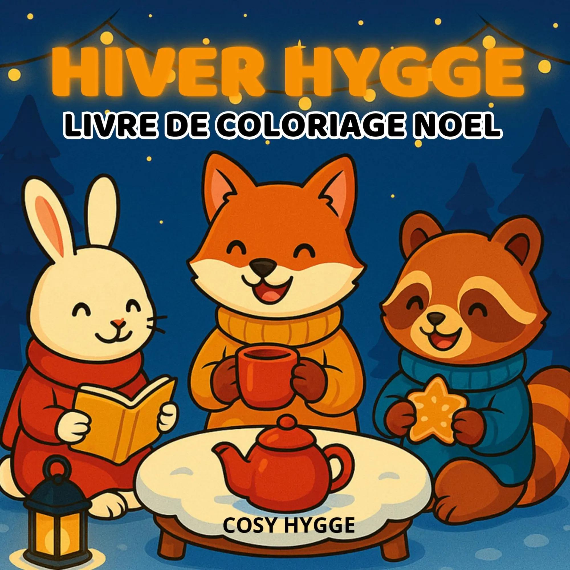 Cover: 9782322581092 | Hiver Hygge | Livre de coloriage noel | Cosy Hygge | Taschenbuch