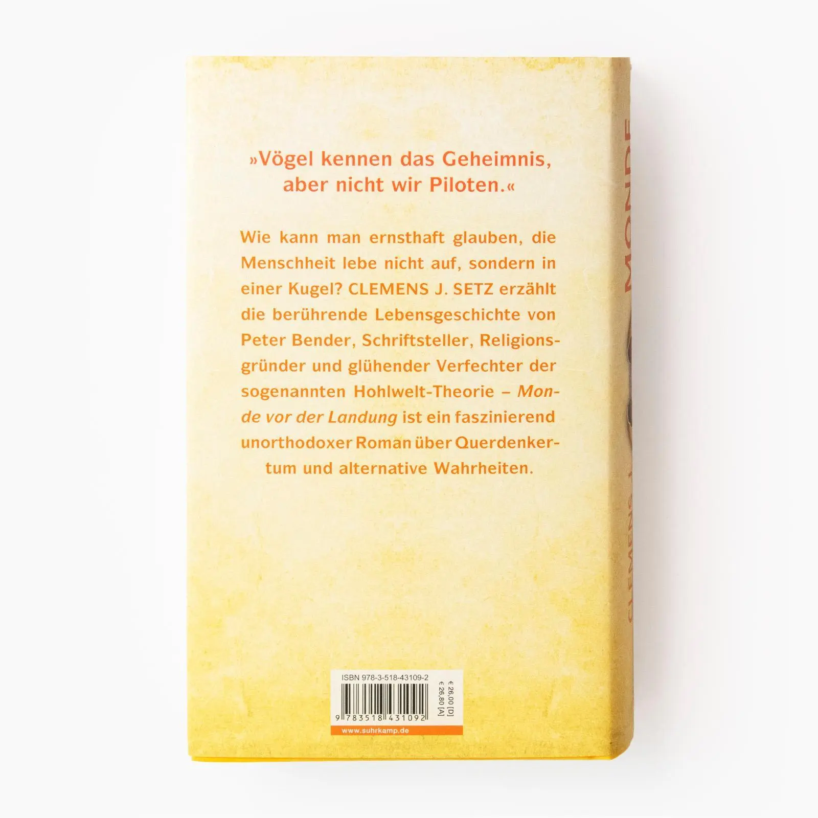 Bild: 9783518431092 | Monde vor der Landung | Clemens J. Setz | Buch | 520 S. | Deutsch