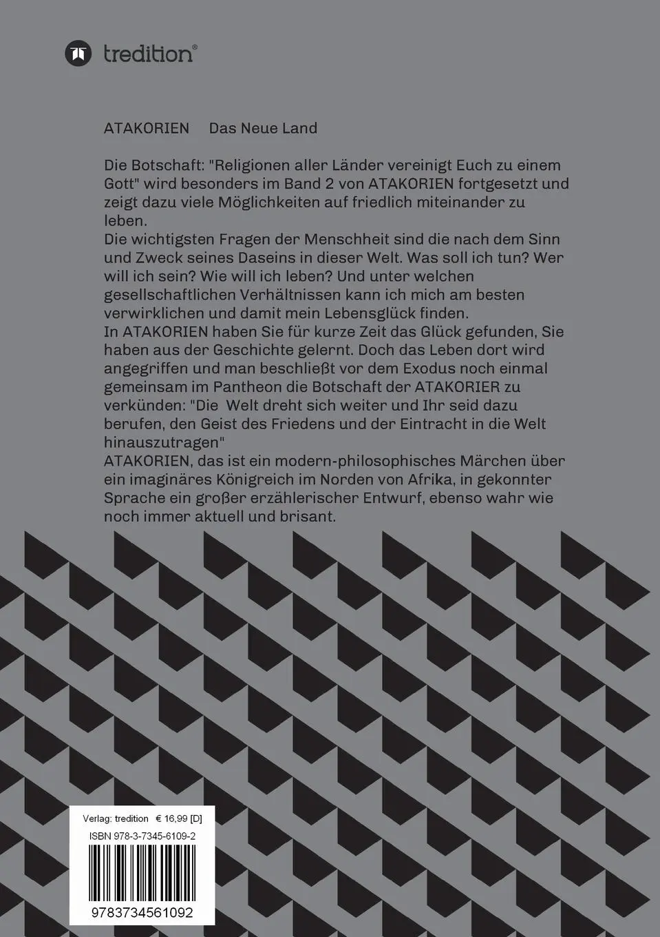 Rückseite: 9783734561092 | A T A K O R I E N | DAS NEUE LAND Band 2 | Reinhard Bartsch | Buch