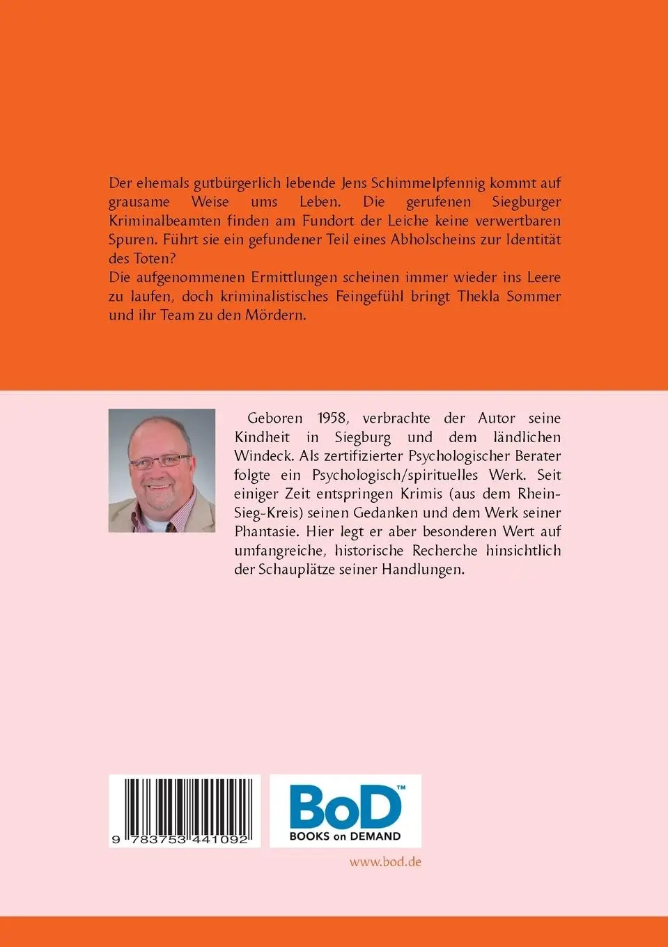 Rückseite: 9783753441092 | Mord in Harmonie | Kersten Wächtler | Taschenbuch | Paperback | 130 S.