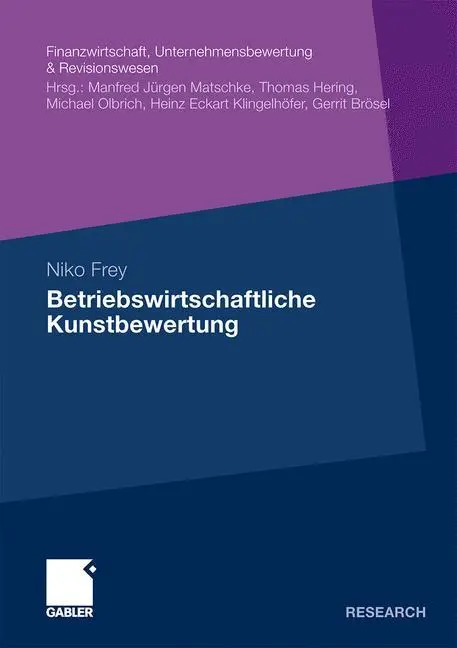 Cover: 9783834931092 | Betriebswirtschaftliche Kunstbewertung | Niko Frey | Taschenbuch | xxi