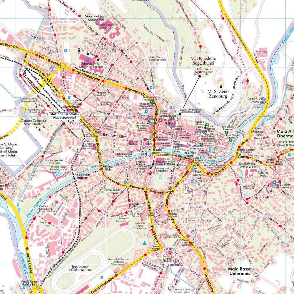 Bild: 9783850841092 | Freytag &amp; Berndt Stadtplan Meran / Merano | (Land-)Karte | Deutsch